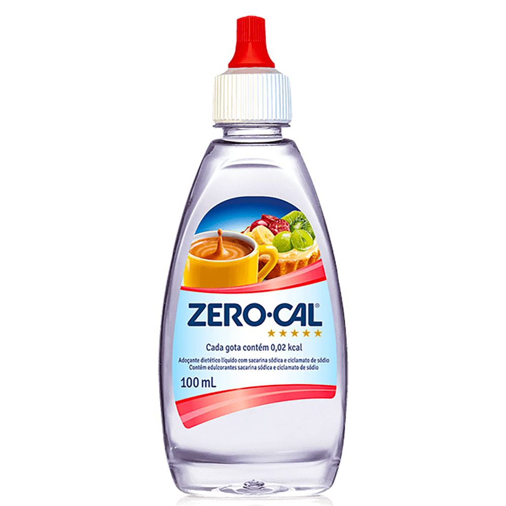 Adoçante Líquido Sacarina Zero Cal 100ml