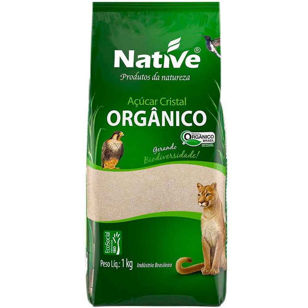 Açúcar Cristal Orgânico Native 1kg