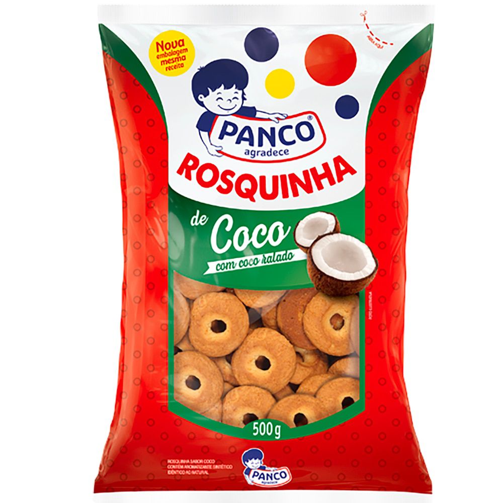 Biscoito Rosquinha de Coco Panco 500g