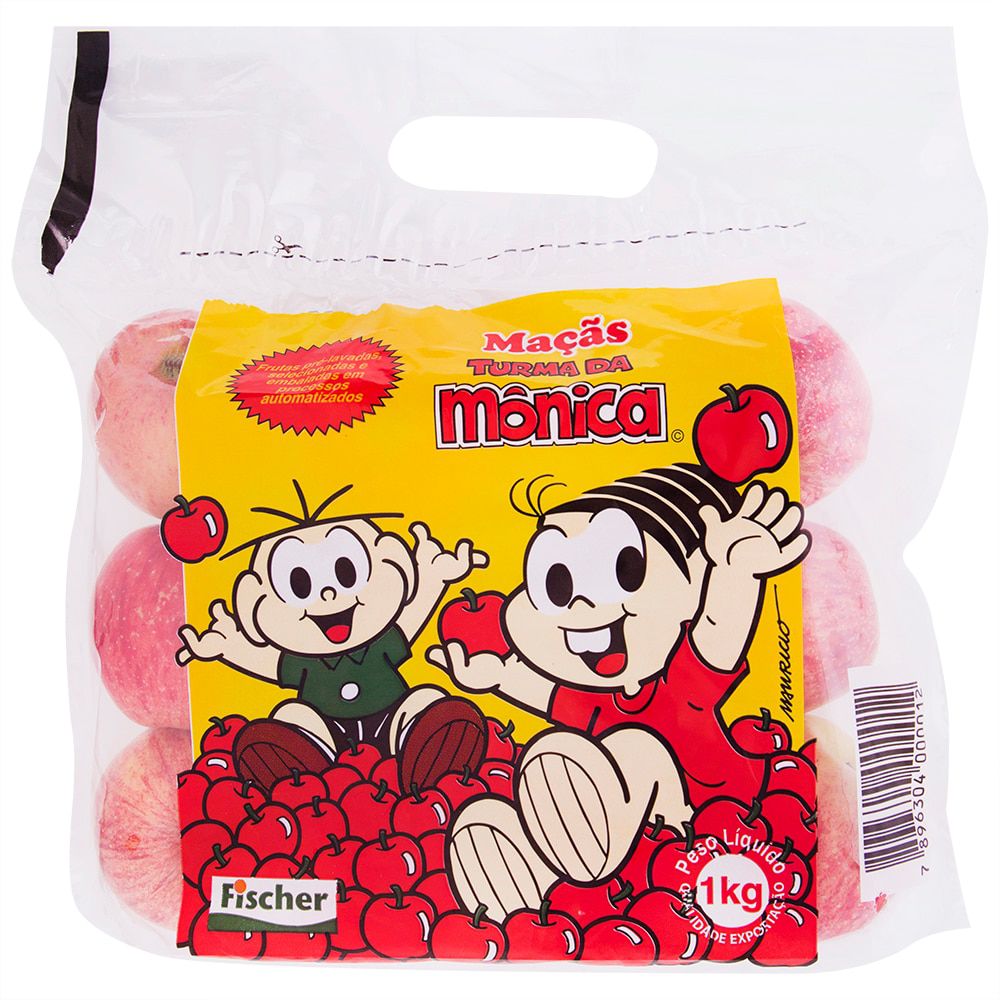 Maçã Turma da Mônica Pacote 1kg
