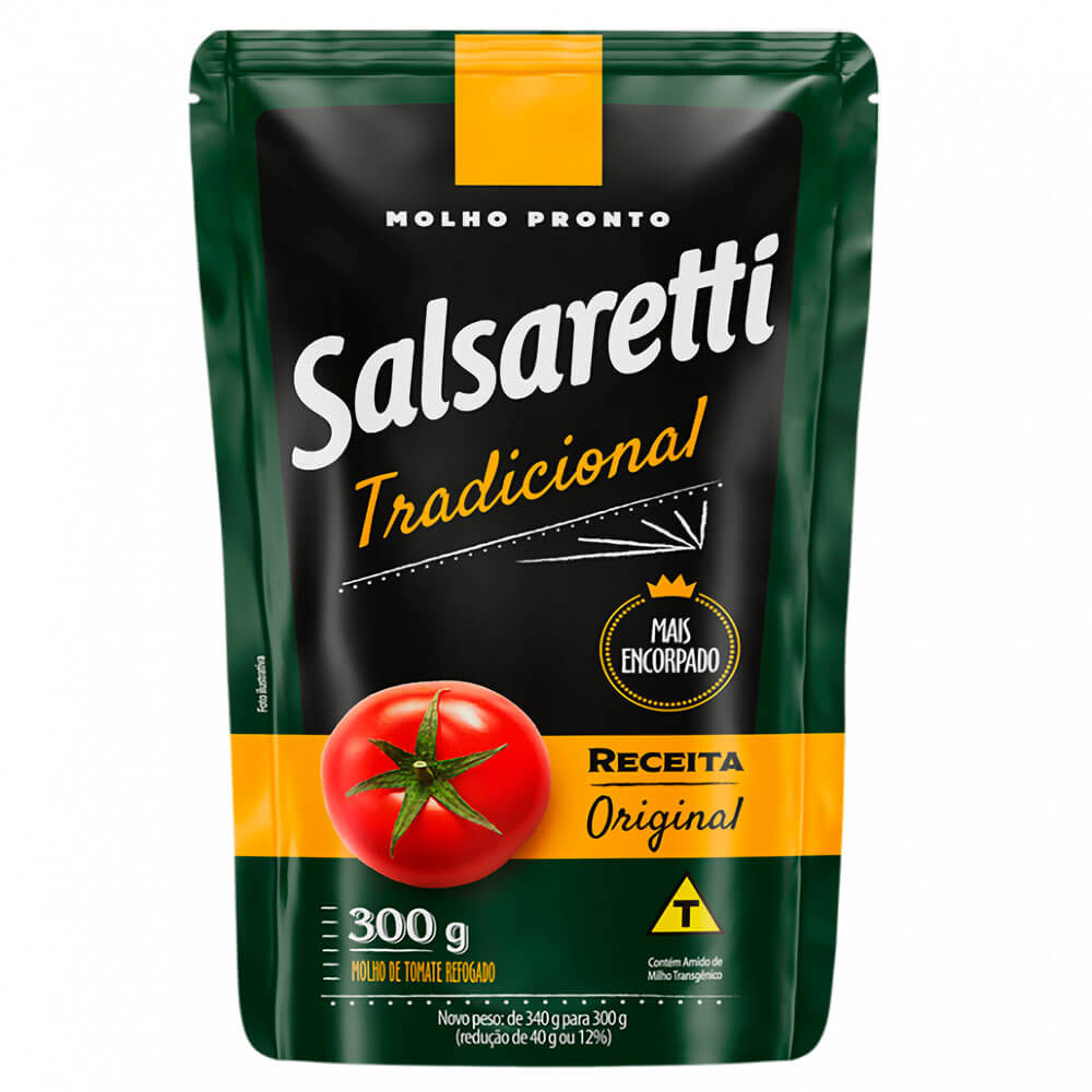 Molho de Tomate Tradicional Salsaretti 300g