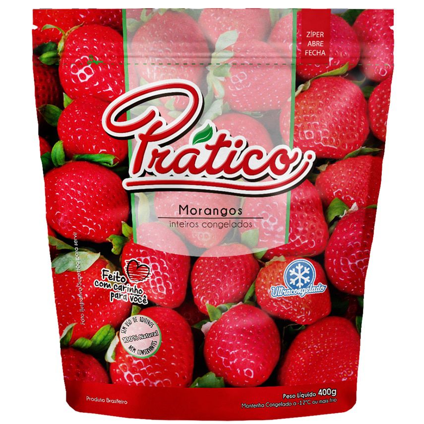 Morango Congelado Prático 400g