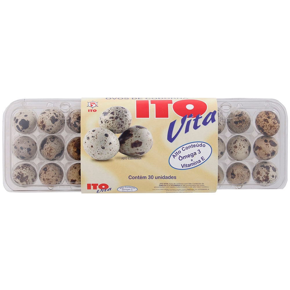 Ovos de Codorna Ito com 30 Unidades