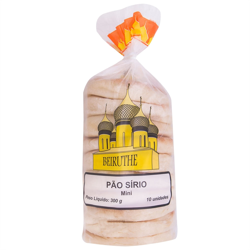 Pão Sírio Mini Beiruthe 300g