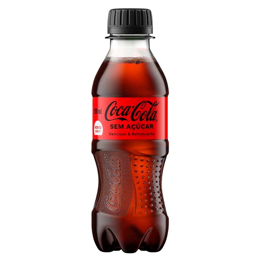 Refrigerante Sem Açúcar Coca-Cola Garrafa 200ml