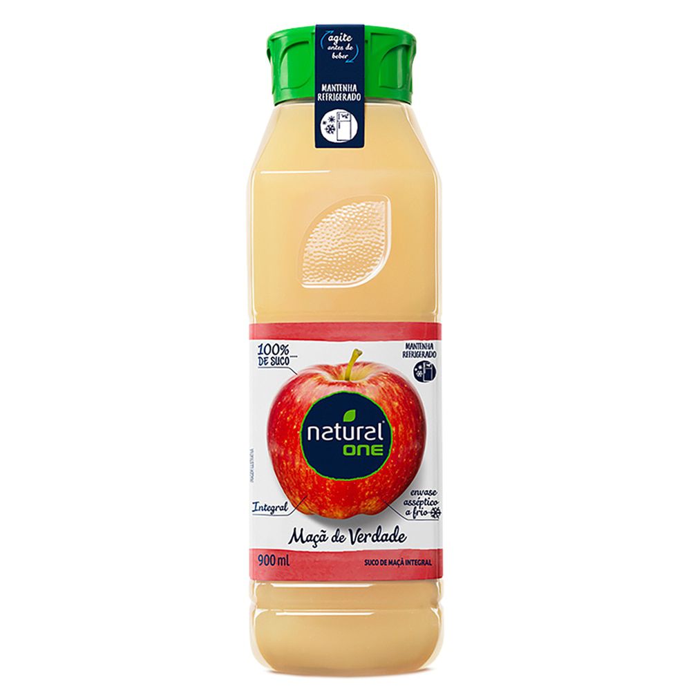 Suco de Maçã Integral Refrigerado Natural One 900ml