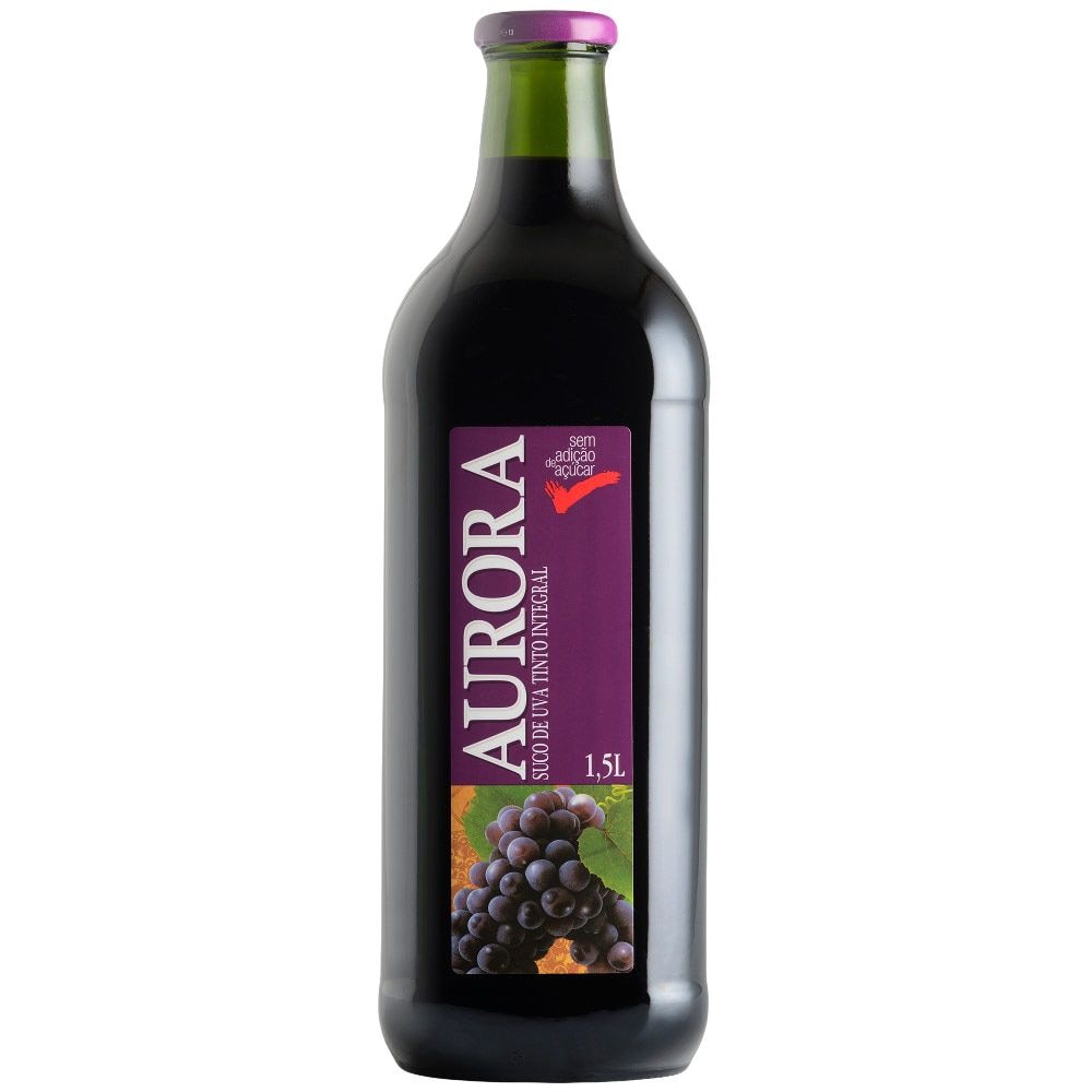 Suco de Uva Integral Tinto Aurora 1,5 Litro