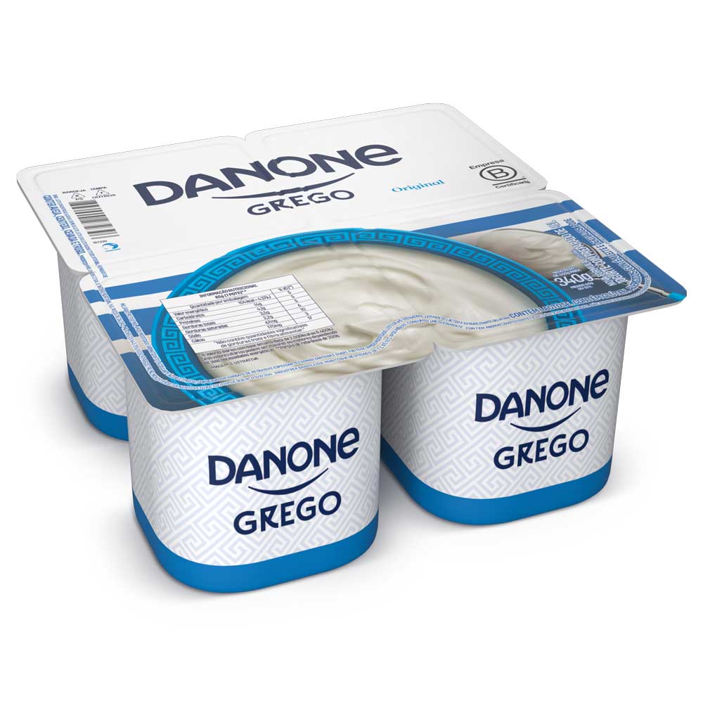 Iogurte Grego Sabor Original Danone 340g 4 unidades