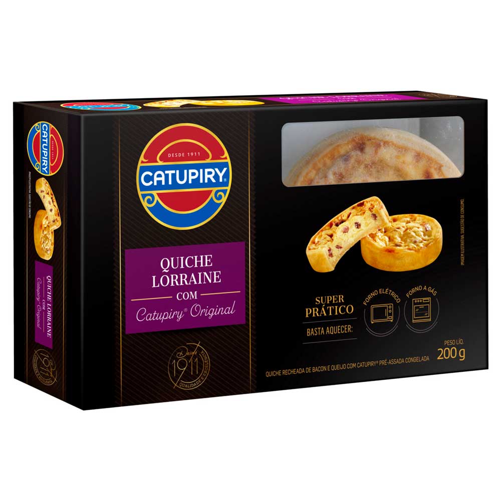 Quiche Lorraine Recheado Catupiry 200g