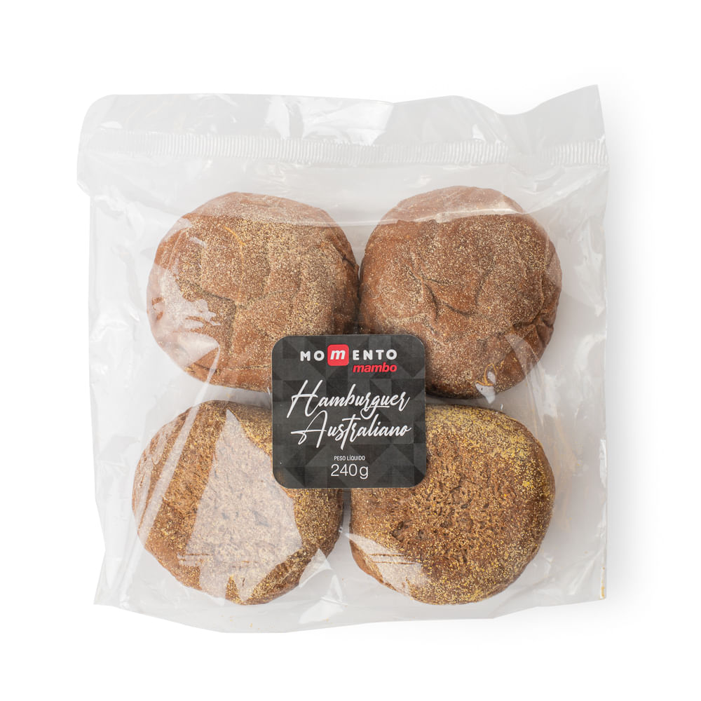 Pão de Hambúrguer Australiano Momento Mambo 240g