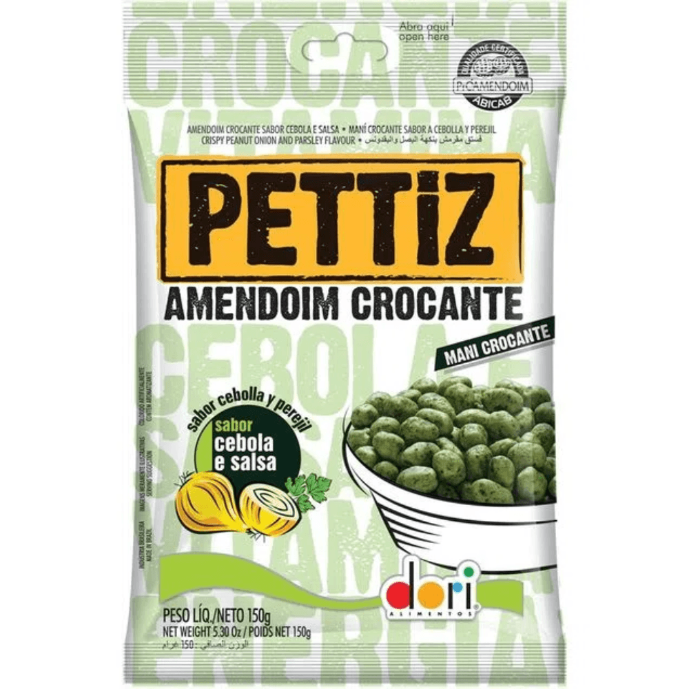 Amendoim Crocante Cebola e Salsa Pettiz Dori 120g