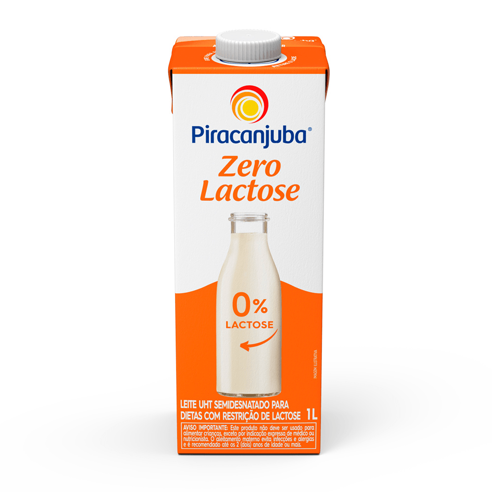 Leite Semidesnatado Sem Lactose Piracanjuba 1 Litro