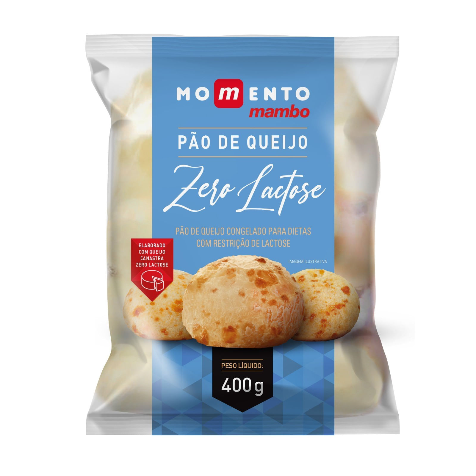 Pão de Queijo Sem Lactose Momento Mambo 400g