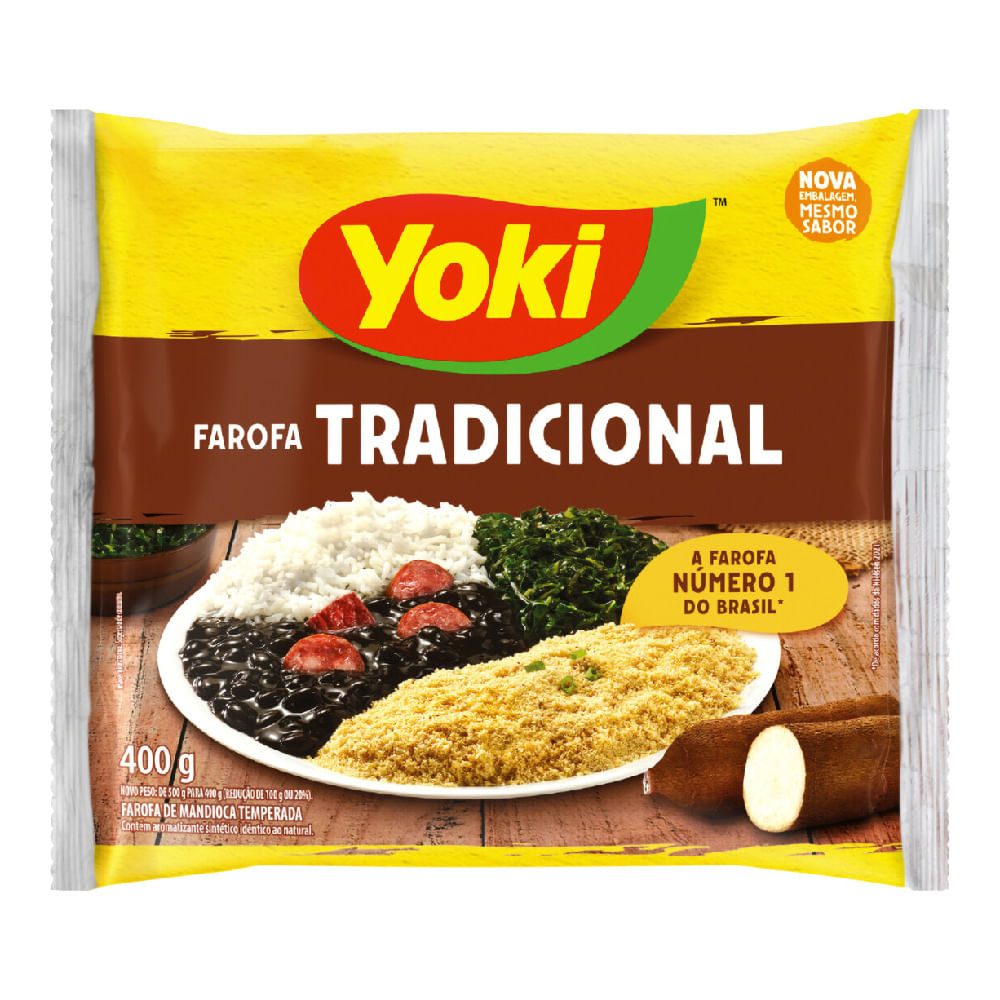 Farofa Pronta Temperada Yoki 400g