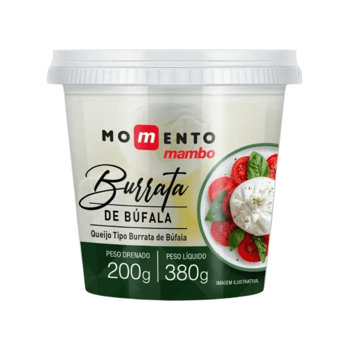 Queijo Burrata de Bufala Momento Mambo 200g