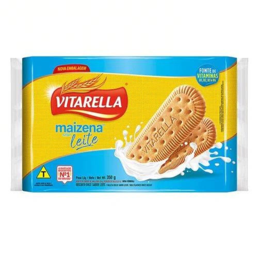Biscoito Maizena Leite Vitarella Pacote 350g