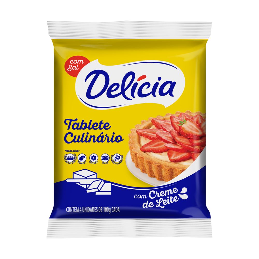 Margarina Delícia Tablete 400g
