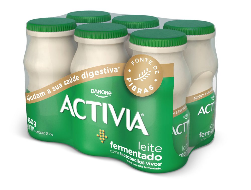 Leite Fermentado Activia 450g 6 unidades