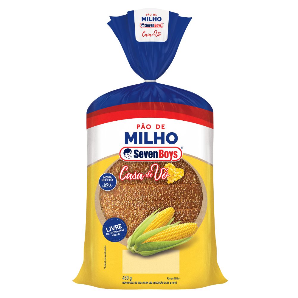 Pão de Milho Seven Boys 450g