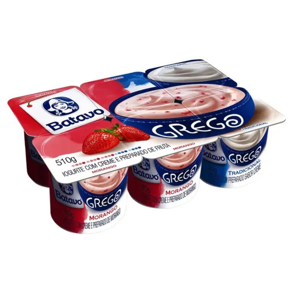 Iorgute Grego sabor Morango 510ml