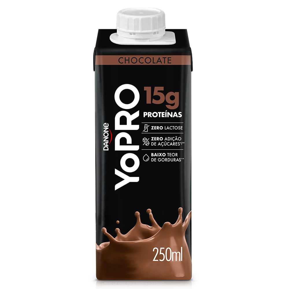 Bebida Láctea de Chocolate 15g de Proteínas Sem Lactose YoPro 250ml