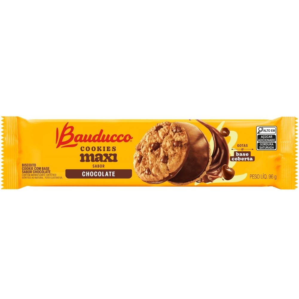 Cookies Original Maxi com Gotas de Chocolate Bauducco 96g