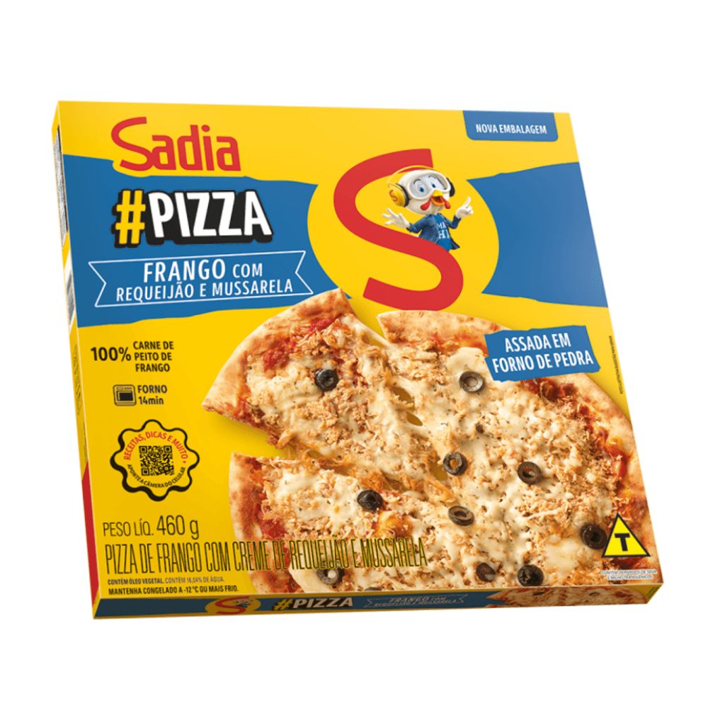 Pizza de Frango com Requeijão Catupiry e Mussarela Sadia 460g