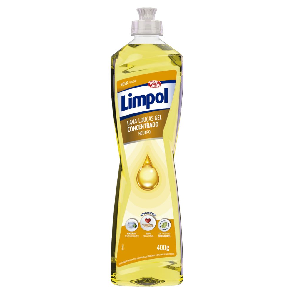 Detergente Gel Neutro Limpol 400g