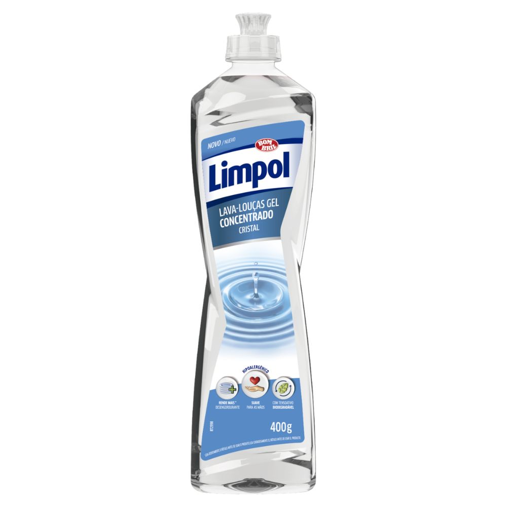 Detergente Gel Cristal Limpol 400g