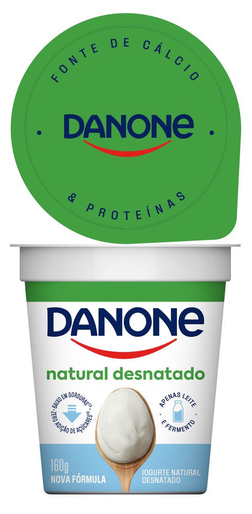 Iogurte Natural Desnatado Danone 160g