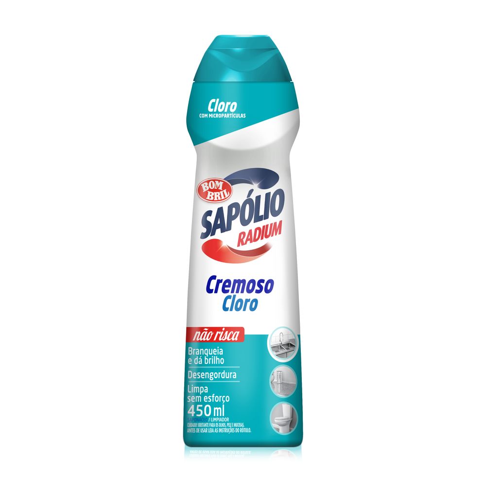 Sapólio Radium Cloro Cremoso Bom Bril 450ml