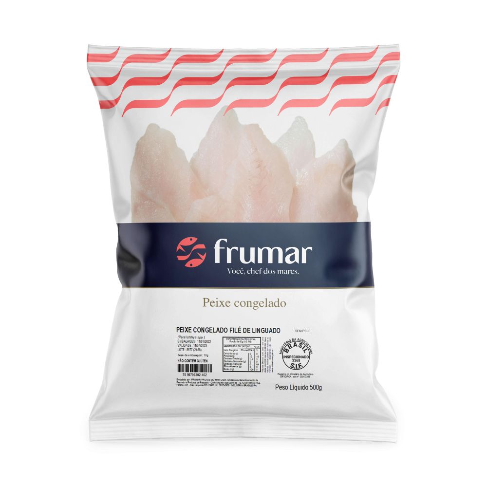 Filé de Linguado Congelado Frumar 500g