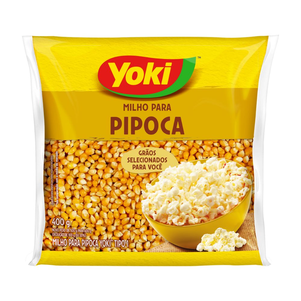 Milho para Pipoca Tradicional Yoki 400g