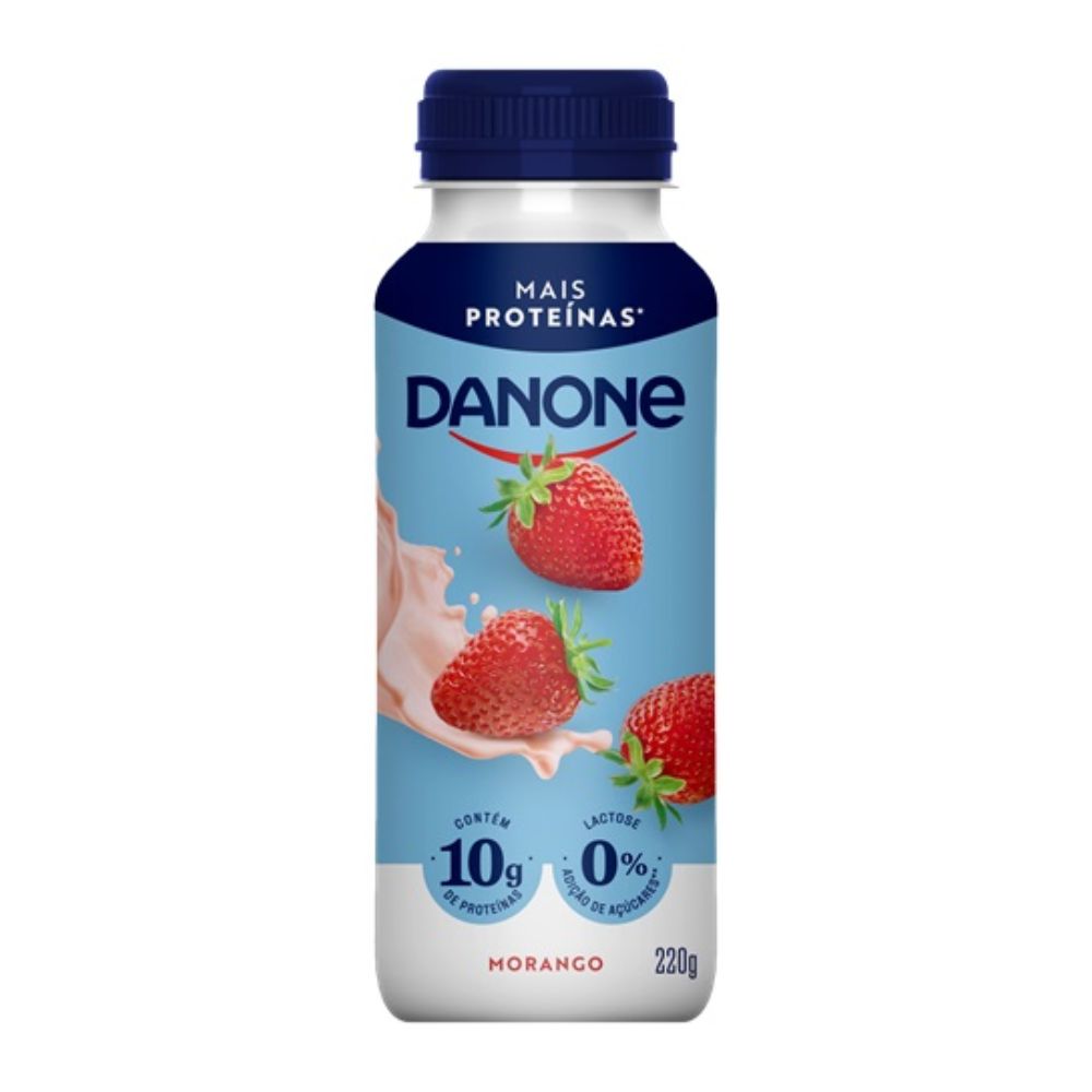 Iogurte Líquido Proteico de Morango Danone 220ml