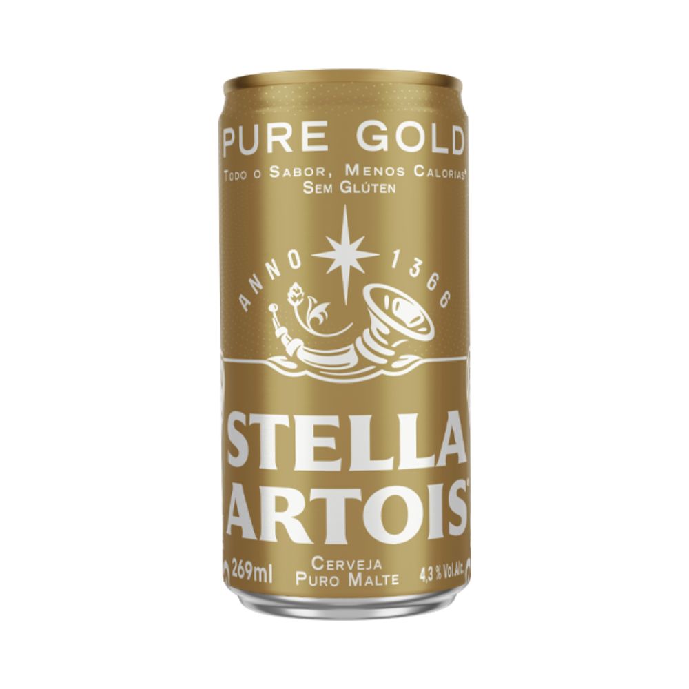 Produto Cerveja Pure Gold Sem Glúten Stella Artois Lata 269ml da loja Mambo no valor de: 3,69