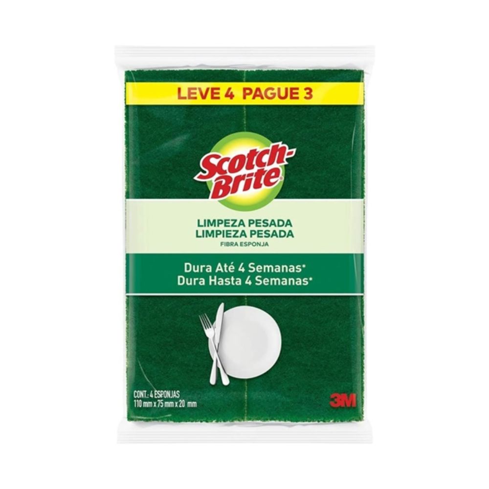 Esponja Multiuso Scotch Brite Leve 4 Pague 3