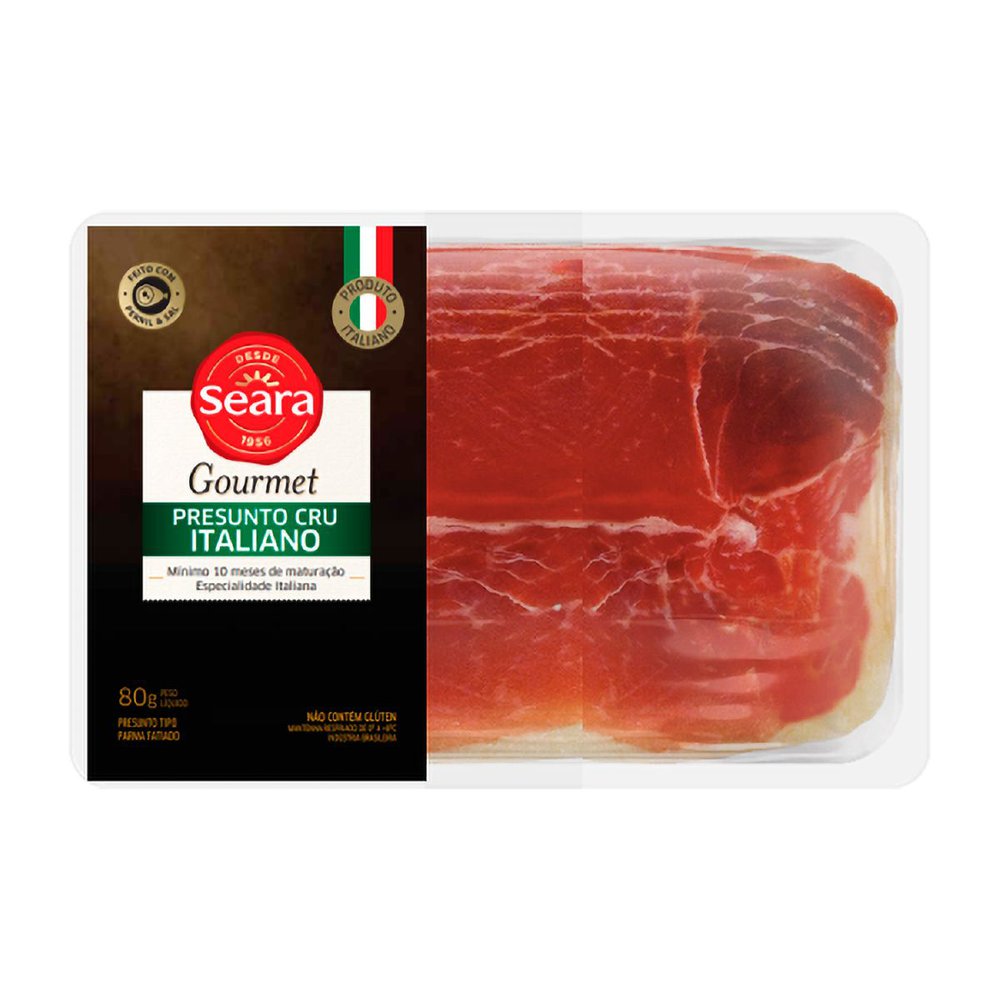 Presunto Cru Italiano Seara Gourmet 80g