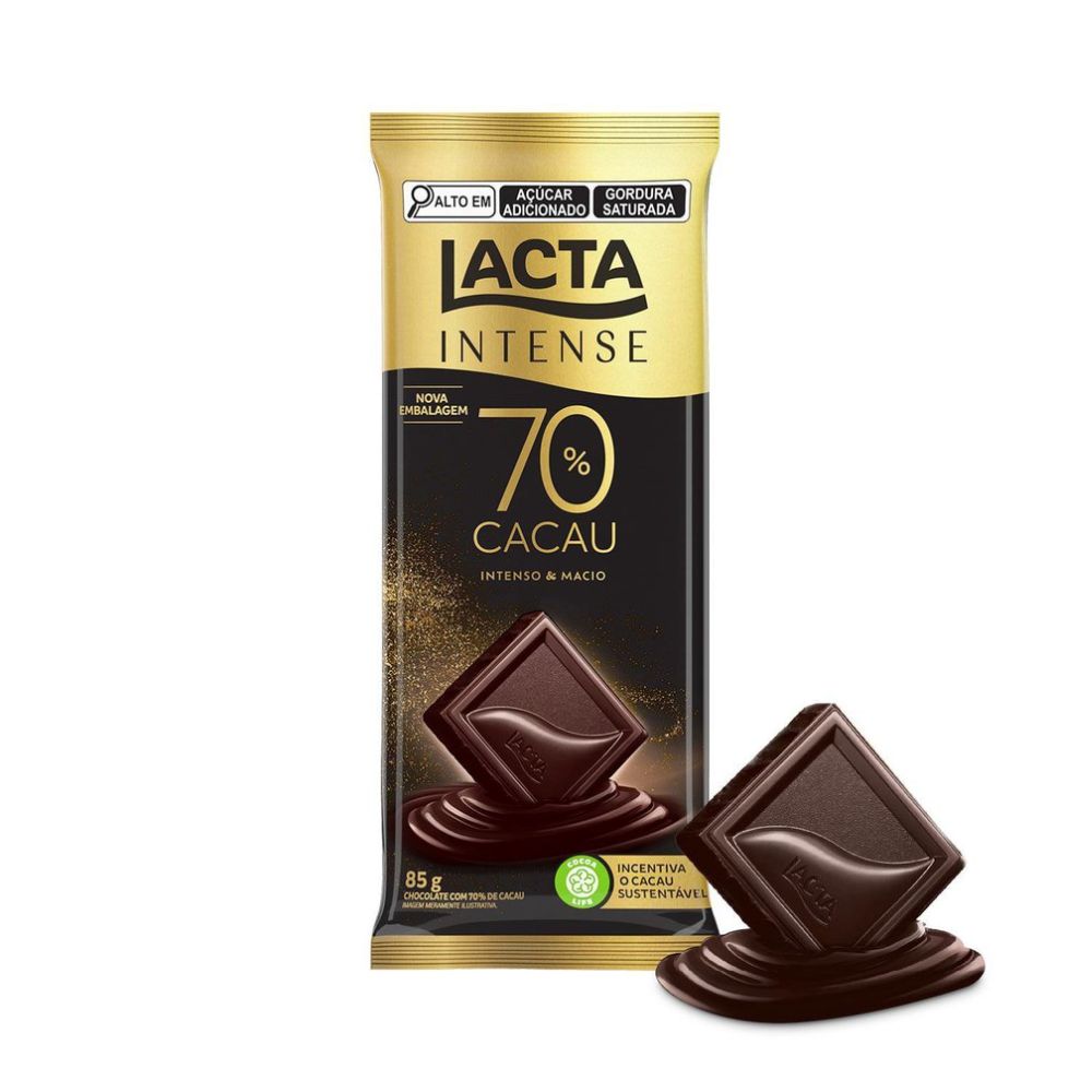 Chocolate Intense 70% Cacau Lacta 85g