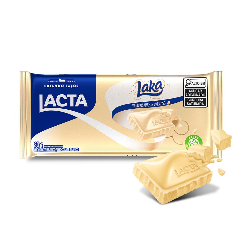 Chocolate Branco Lacta Laka 80g