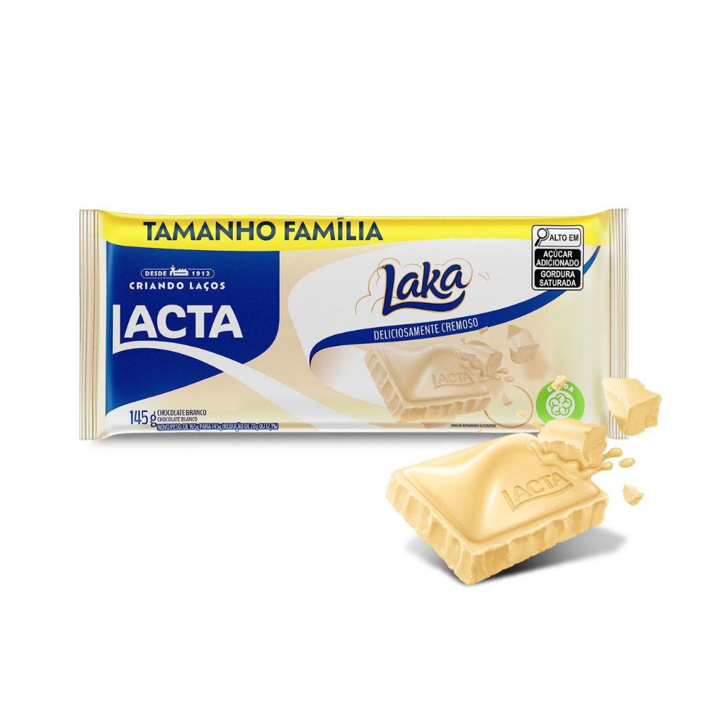 Chocolate Branco Laka Lacta 145g