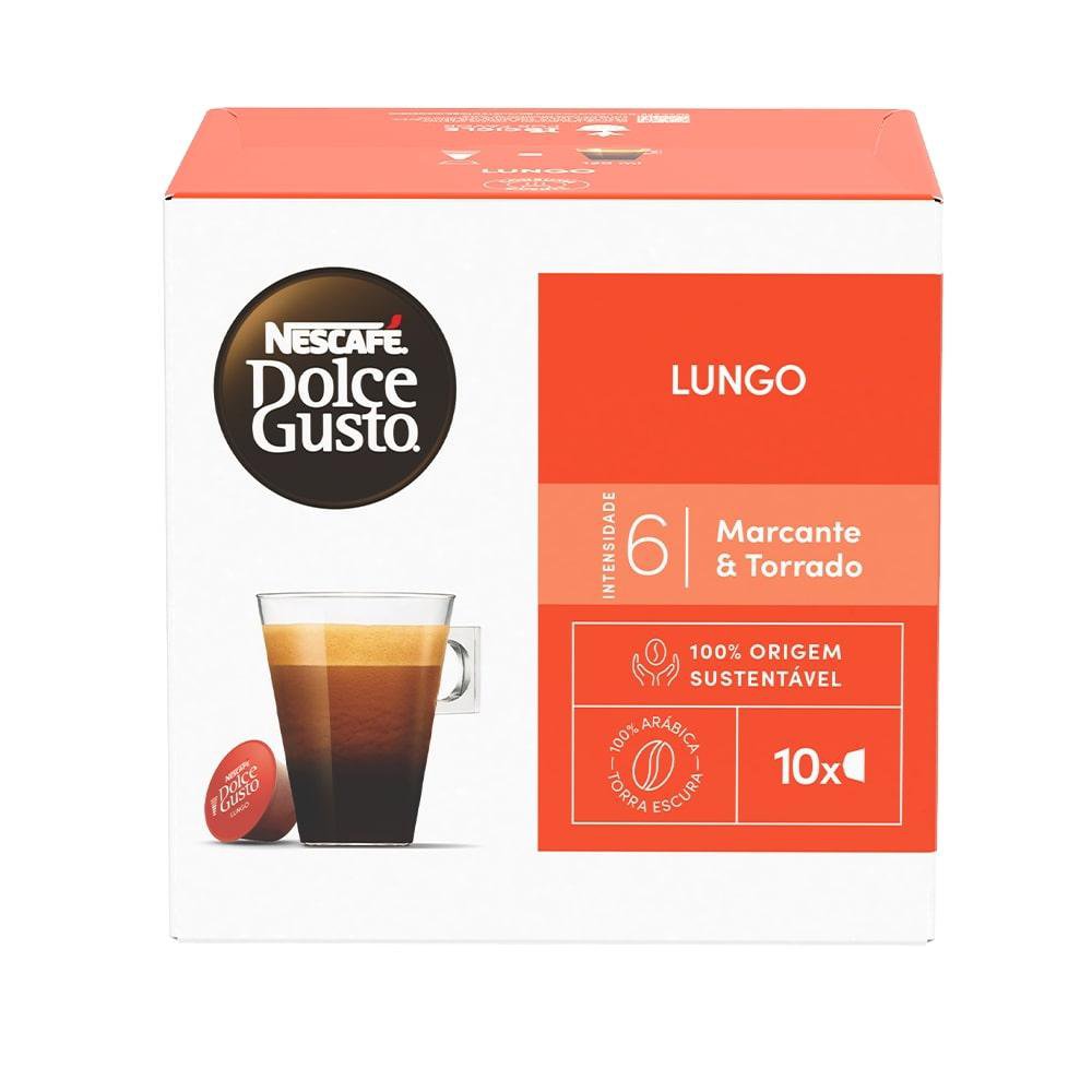 Cápsula de Café Lungo Dolce Gusto & Nescafé com 10 Unidades