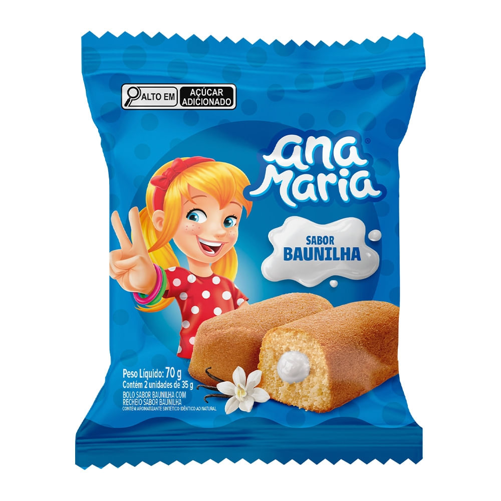 Bolo de Baunilha Ana Maria 70g