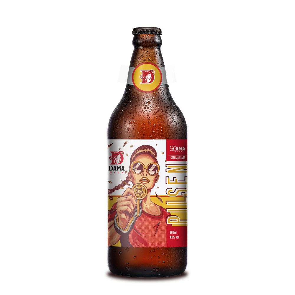 Produto Cerveja Pilsen Nacional Dama Bier 600ml da loja Mambo no valor de: 18,49