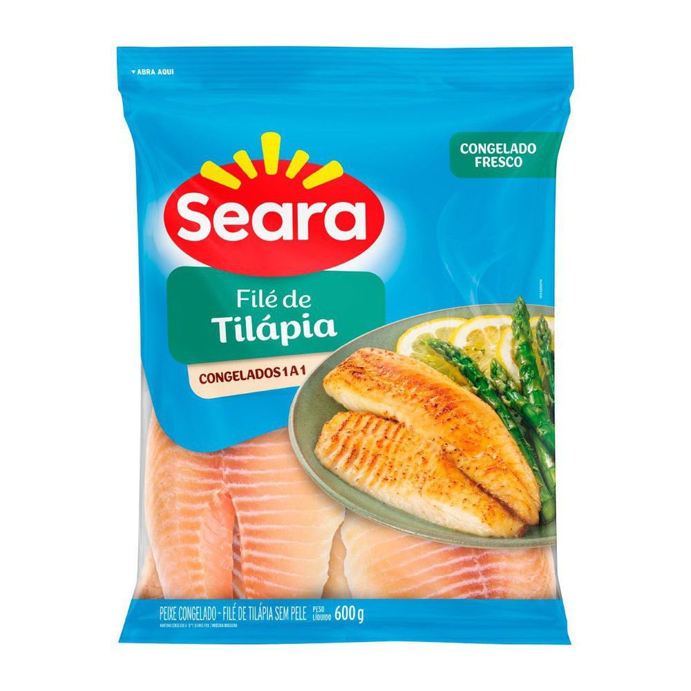 Filé de tilápia Congelado Seara 600g