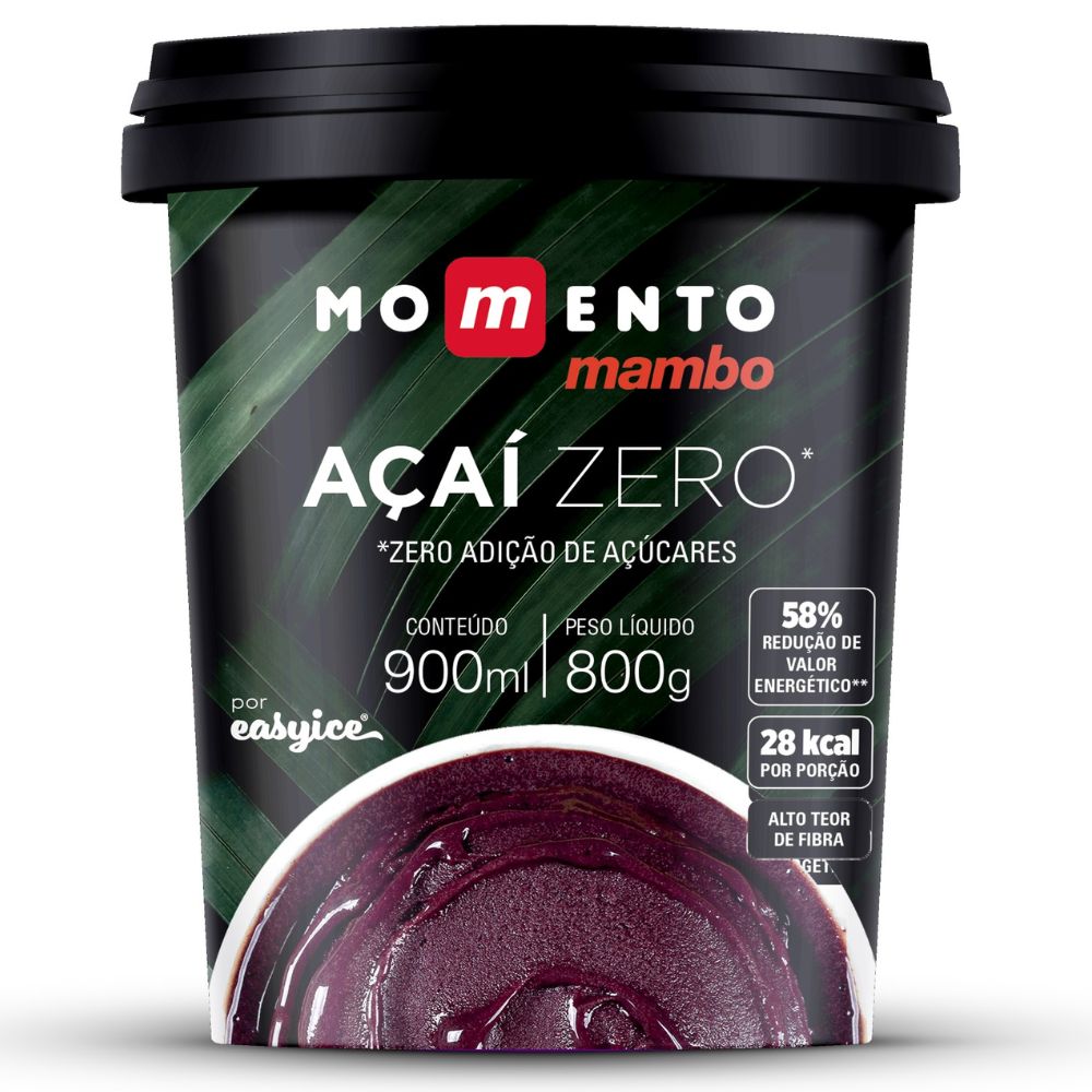 Açaí Zero Sem Adição de Açúcar Momento Mambo 900ml