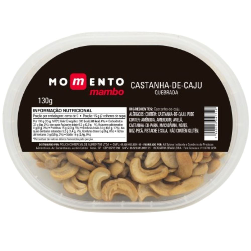 Castanha-de-Caju Quebrada Momento Mambo 130g