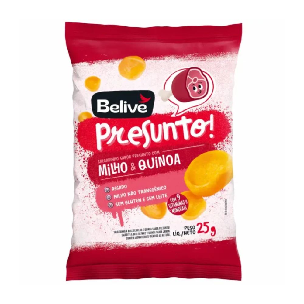 Salgadinho de Presunto Sem Glúten Belive 25g