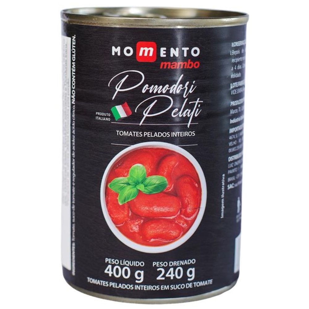 Tomates Pelados Inteiros Momento Mambo 400g