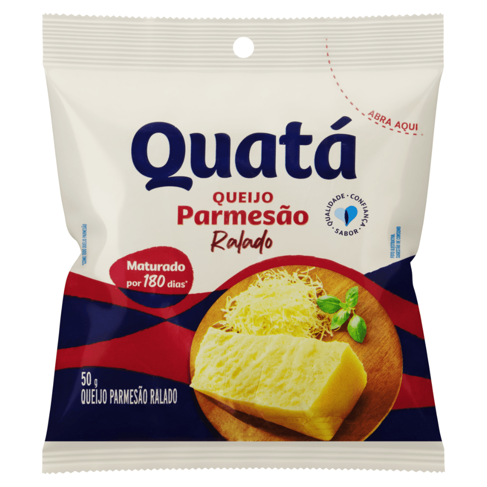 Queijo Parmesão Ralado Quatá 50g