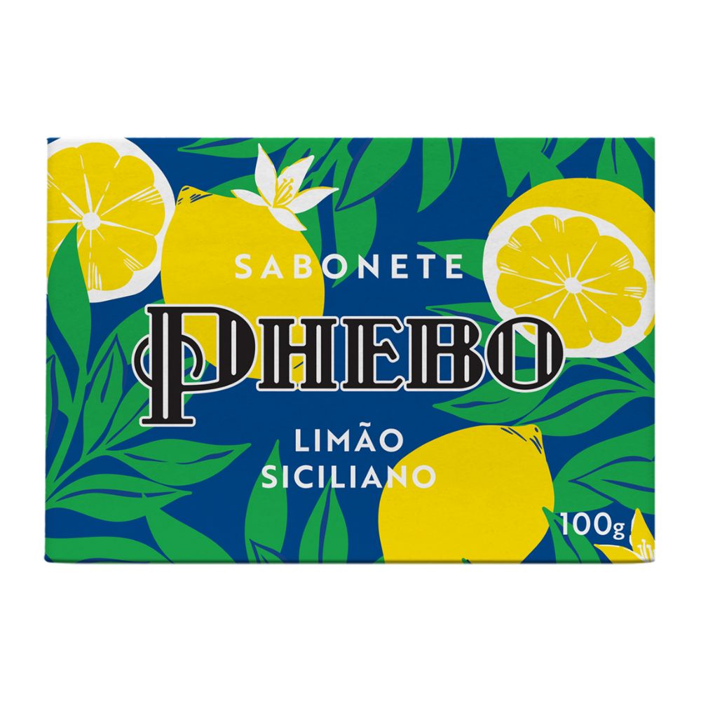 Sabonete em Barra Limão Siciliano Phebo Mediterrâneo 100g
